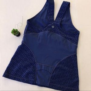 lululemon athletica Tops - Lululemon deep V tank Logo Print tank top sz 8 lululemon athletica Tops - Lululemon deep V tank Logo Print tank top sz 8